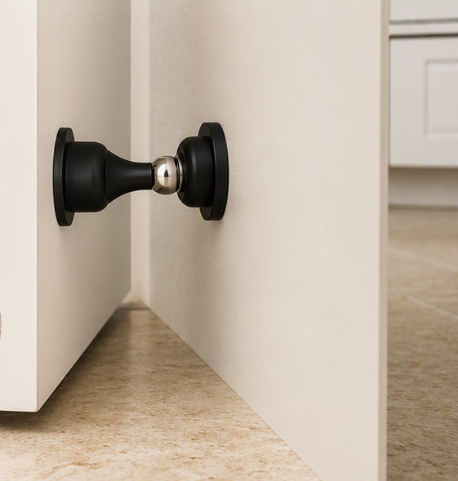 No-Drill Magnetic Door Stopper | Floor or Wall Mount