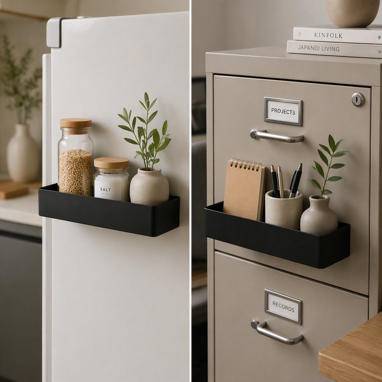 Magnetic Wall Shelf – Single Strip Mount