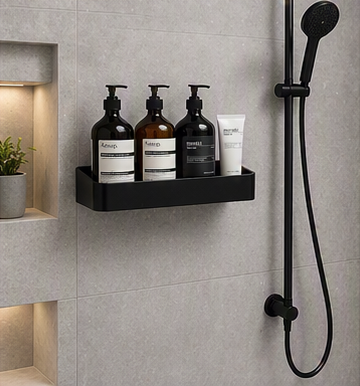No-Drill Adhesive Wall Shelf – Twin Adhesive Mounts