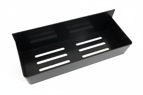 No-Drill Adhesive Wall Shelf – mounted view on white background