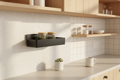 Kitchen shelf – wall hung